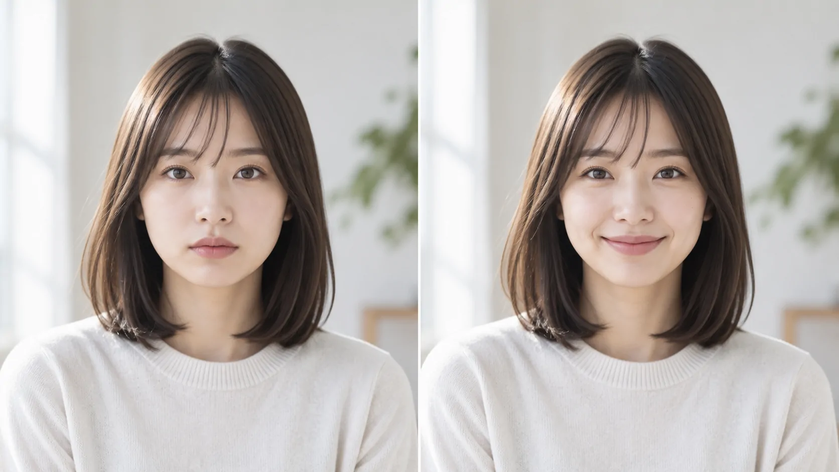 人物写真を自然な笑顔にする / 生成サンプル
