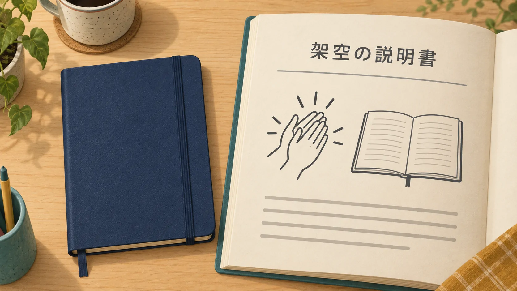 一つだけ変な日用品の架空取扱説明書 / 内容を表すイメージ