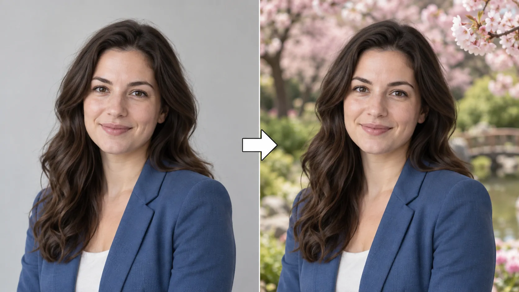 写真の主役を残して背景だけを変更する / 生成サンプル